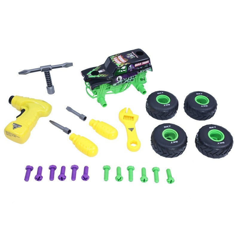 Monster Jam Grave Digger 1:18 Scale Crash & Rebuild Truck