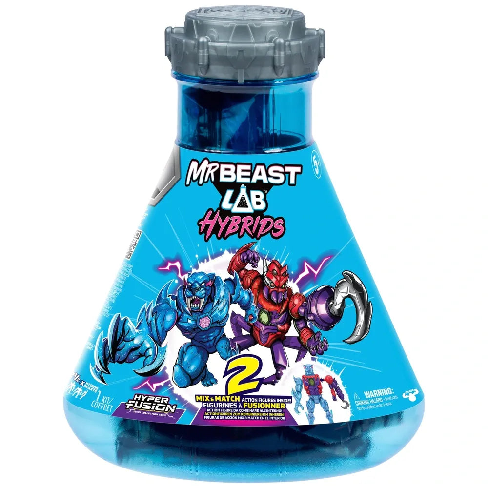 MrBeast Lab Hybrids Hyper Fusion Pack: Plasma Panther & Shadow-Web Figures