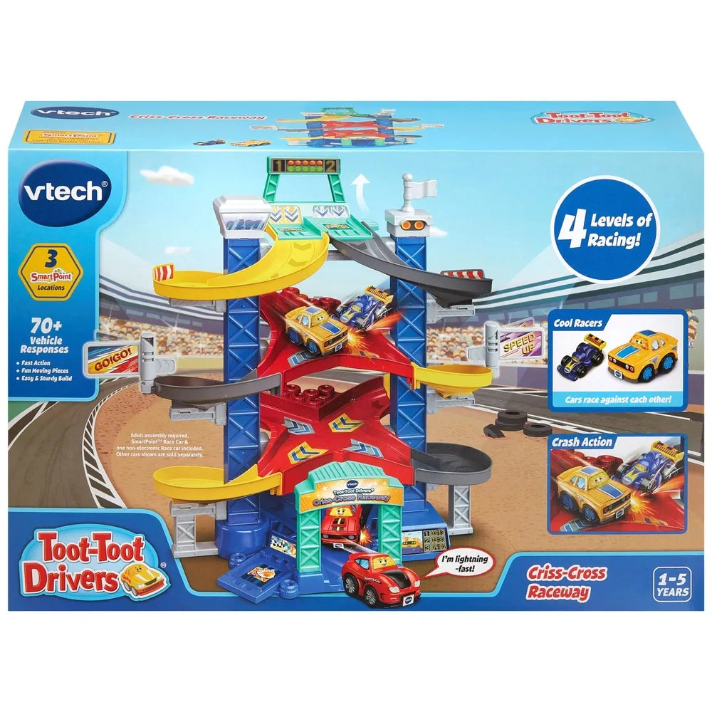 VTech Toot-Toot Drivers Criss-Cross Raceway Interactive Playset