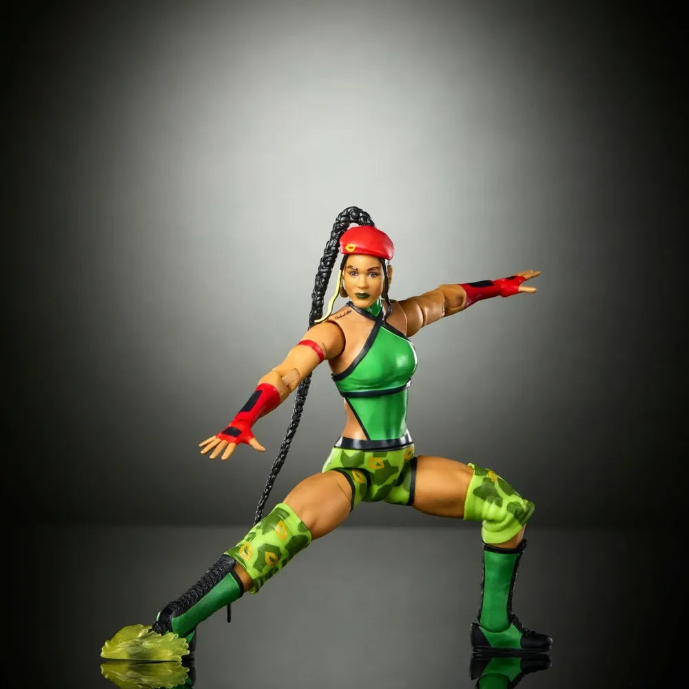 WWE Elite x Street Fighter Bianca Belair as Cammy Action Figure