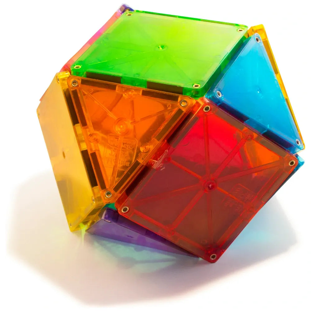 MAGNA-TILES Clear Colours Magnetic Construction Set, 32-Piece