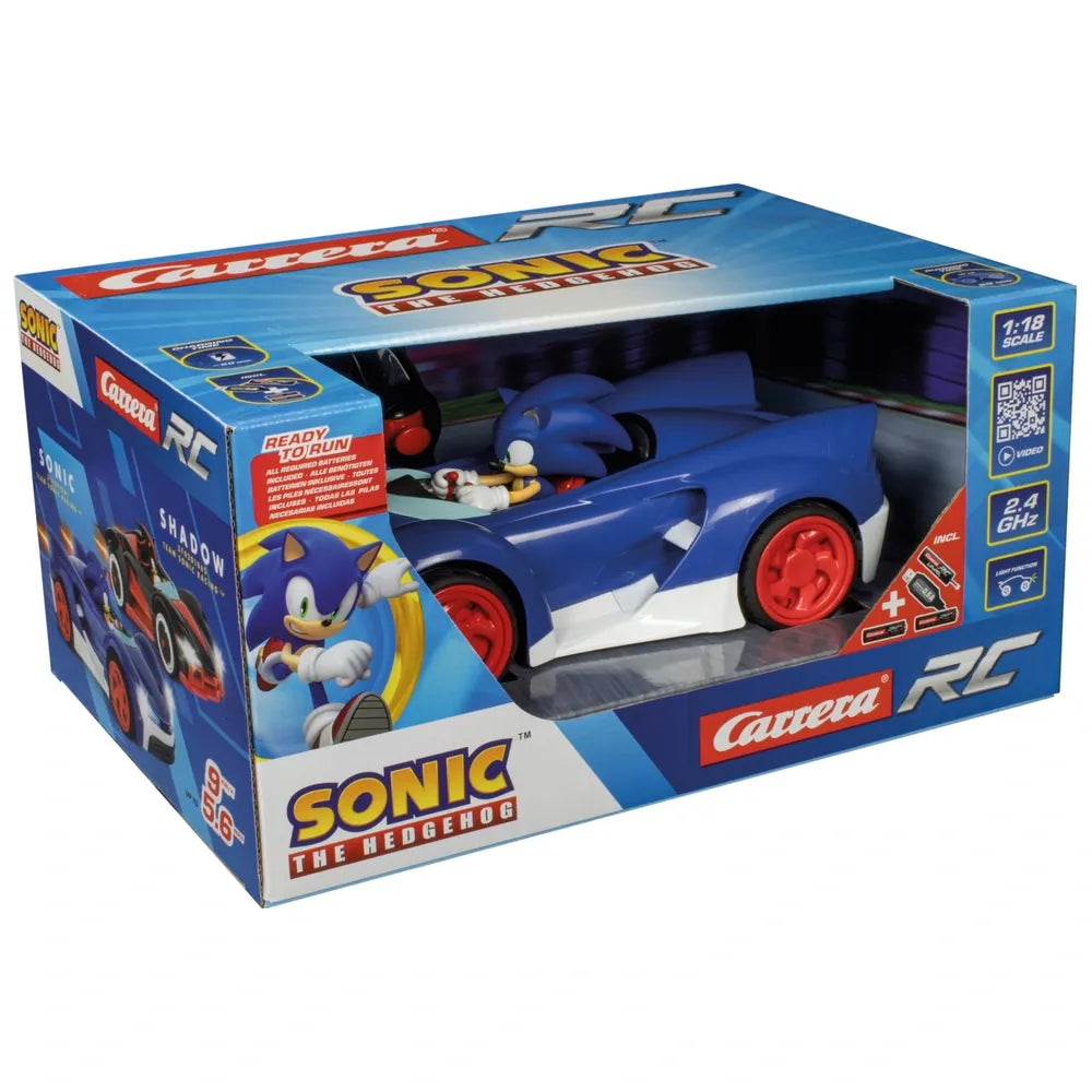 Sonic the Hedgehog RC Car by Carrera – 1:18 Scale Fast Remote Control Vehicle