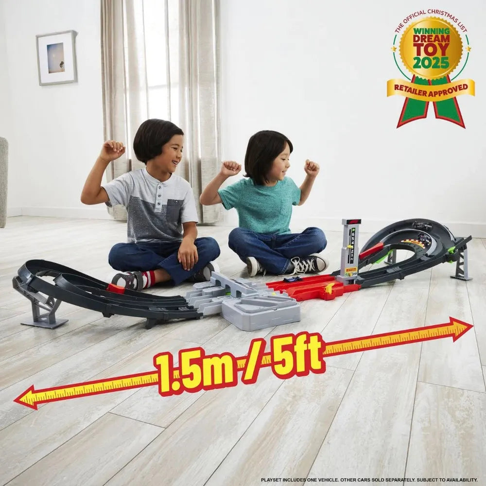 Hot Wheels Formula 1 Grand Prix Circuit Track Set with 3 Die-Cast Cars