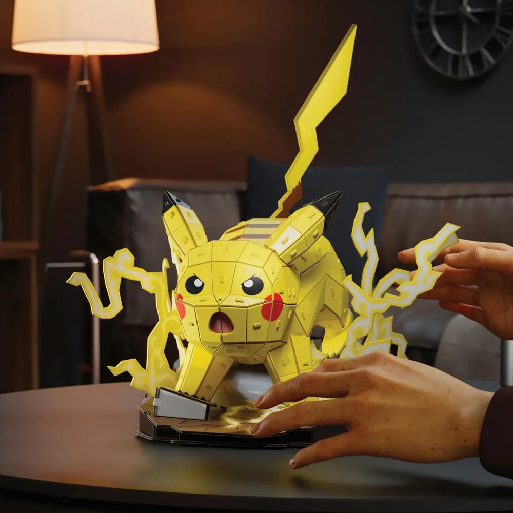 Pokémon 4D Build Pikachu 3D Puzzle – 201-Piece Construction Model Toy