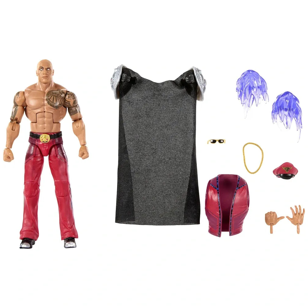 WWE Elite x Street Fighter The Rock Final Boss as M. Bison Action Figure