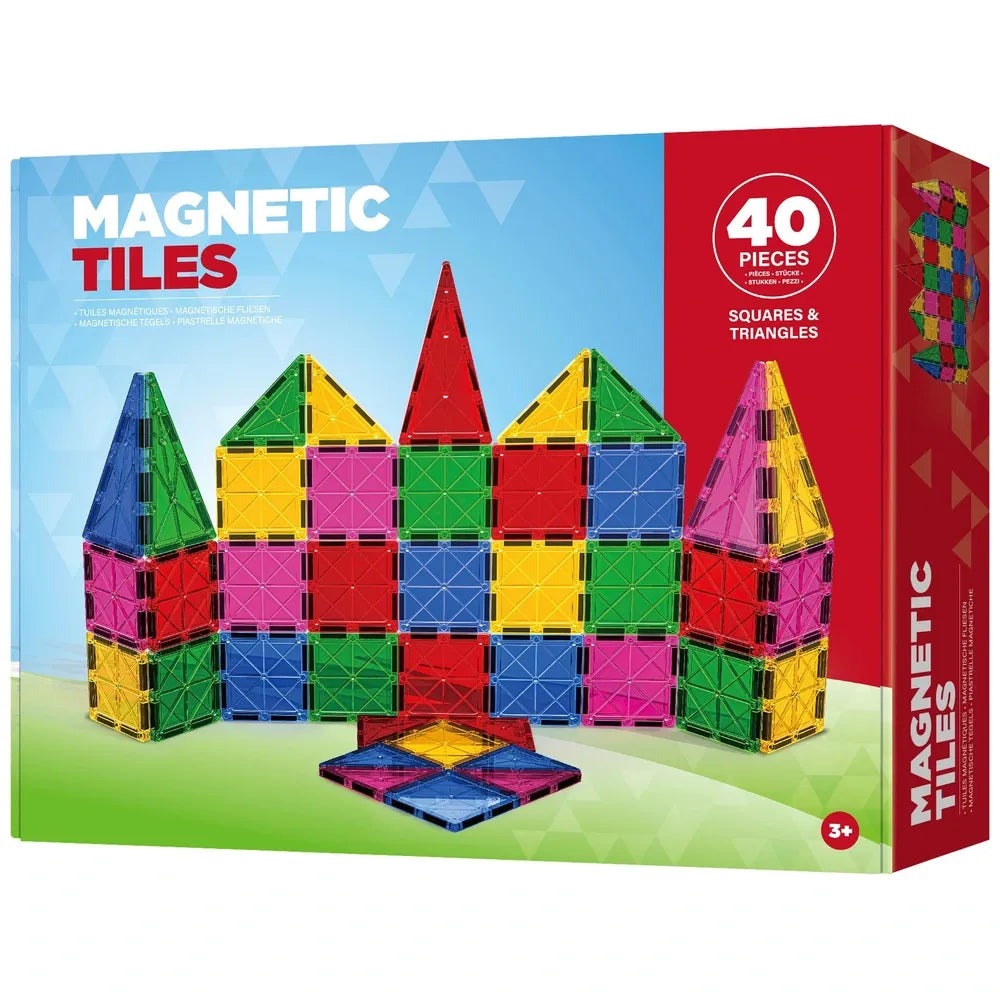 Magnetic Tiles 40-Piece Building Set