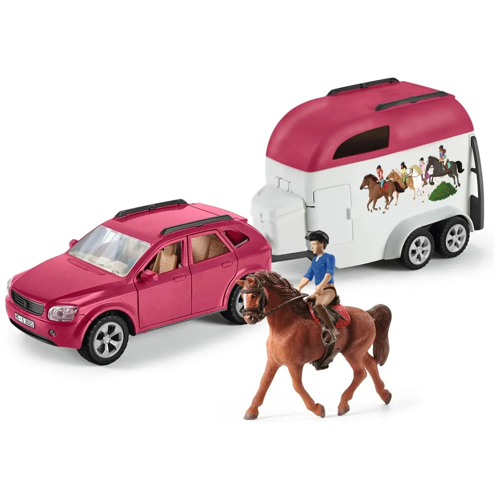 Schleich Horse Club Horse Adventures Playset with Car & Trailer (72223)