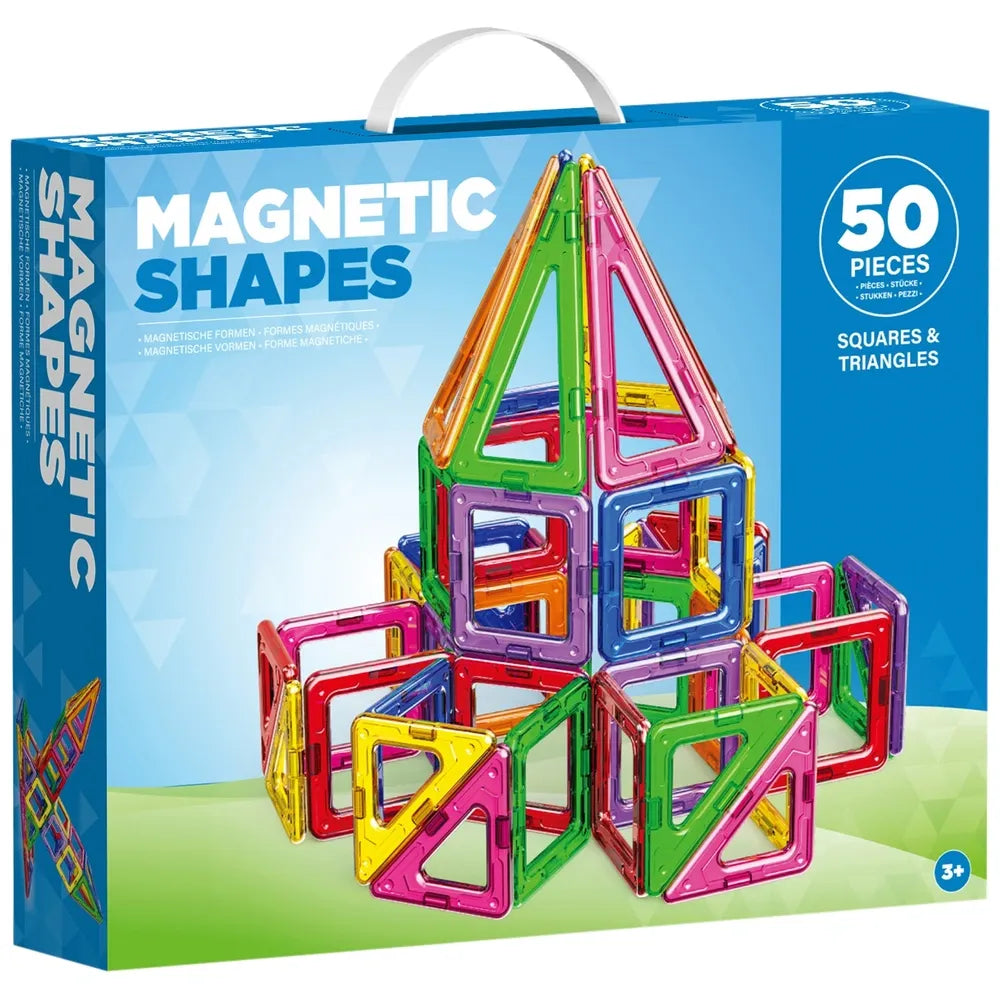 50-Piece Magnetic Shapes Building Set