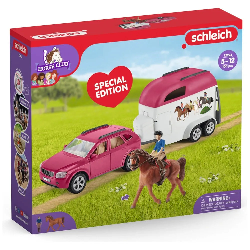 Schleich Horse Club Horse Adventures Playset with Car & Trailer (72223)