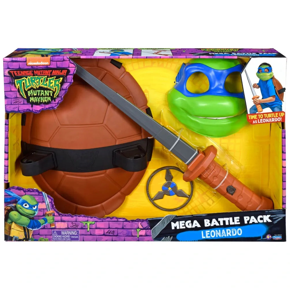 TMNT Mutant Mayhem Battle Pack: Leonardo Mask & Accessories Set