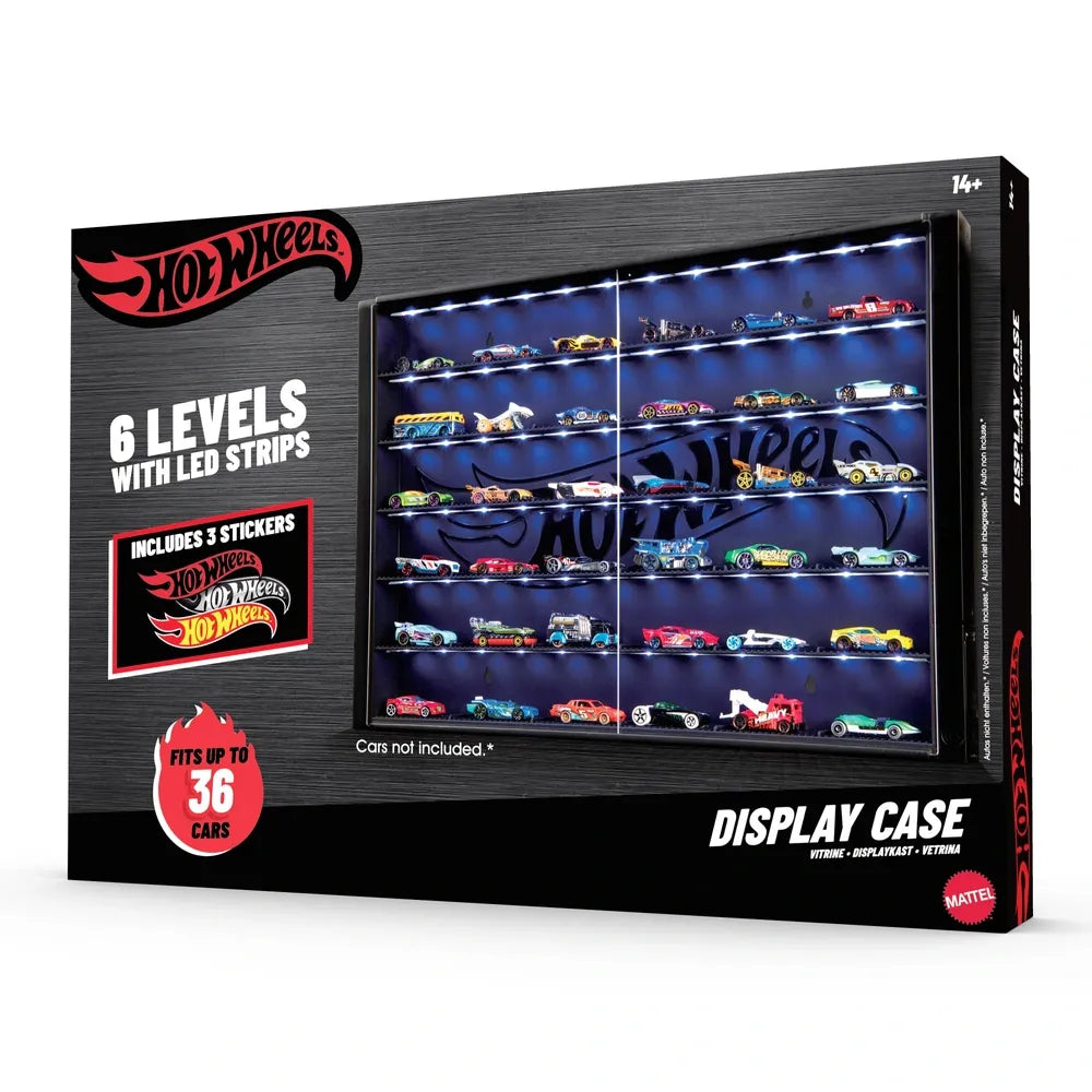 Hot Wheels 6-Level LED Display Case for 1:64 Die-Cast Cars