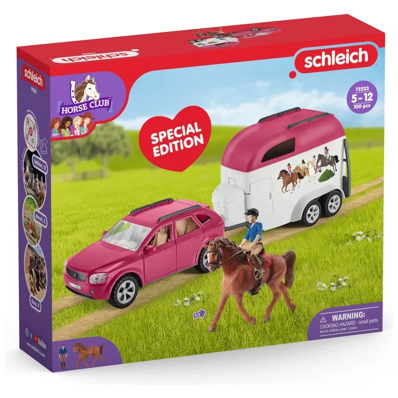 Schleich Horse Club Horse Adventures Playset with Car & Trailer (72223)
