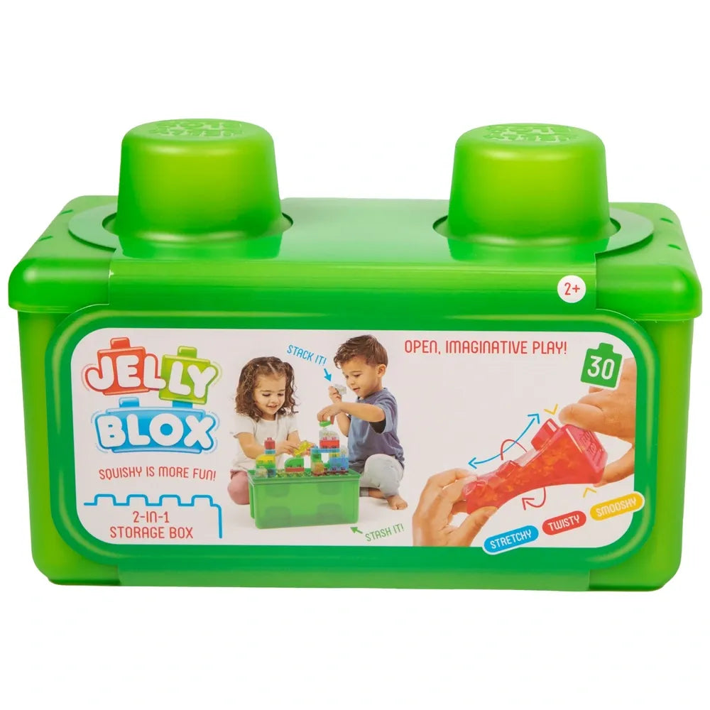 Jelly Blox Squishy Building Blocks 2-in-1 Storage Box