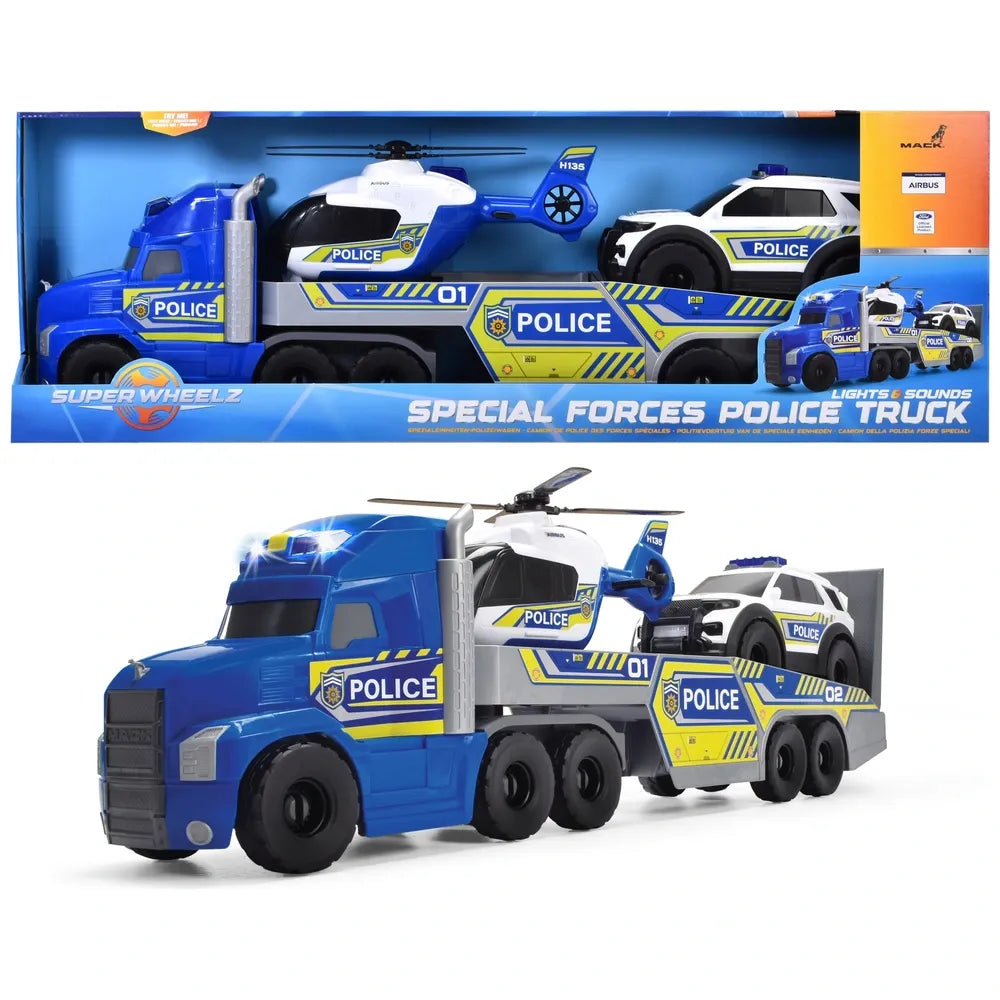 Super Wheelz Special Forces Police Truck Set with Lights & Sounds