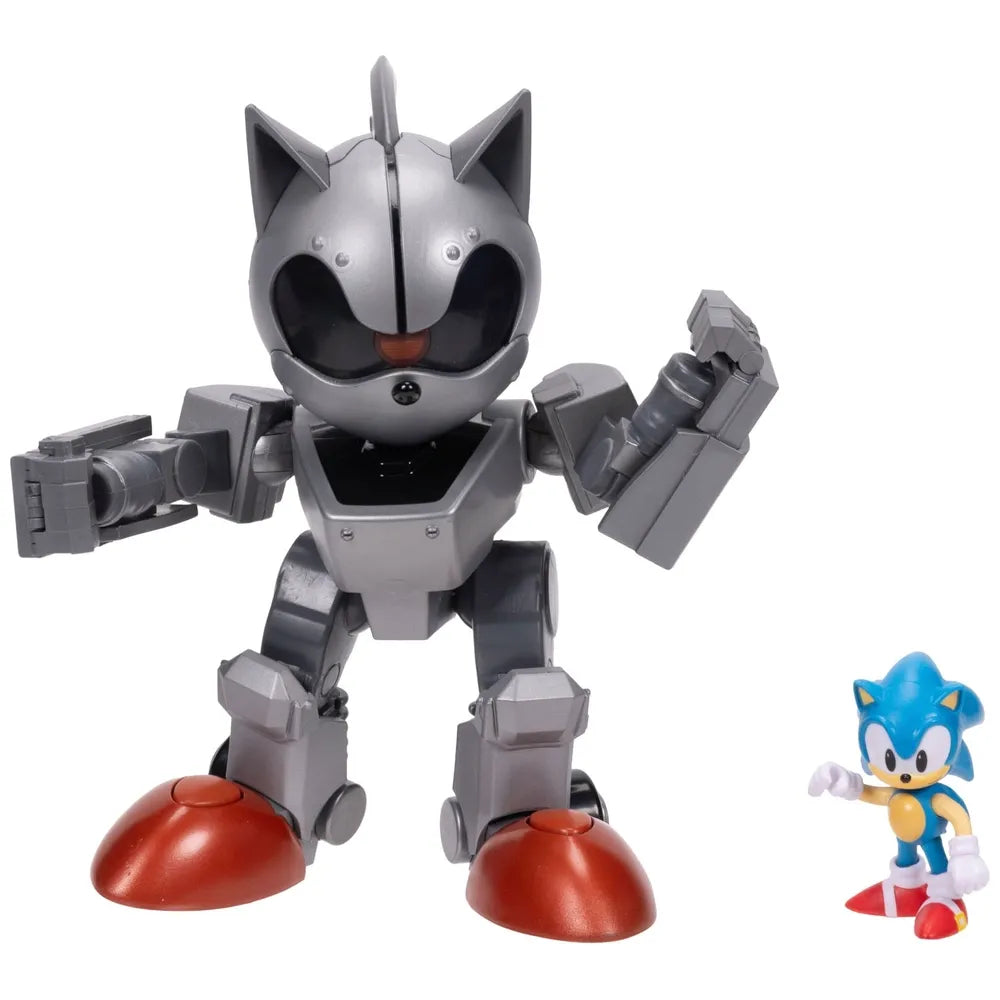 20cm Sonic the Hedgehog Figures – Mecha Sonic vs Sonic Action Feature Pack