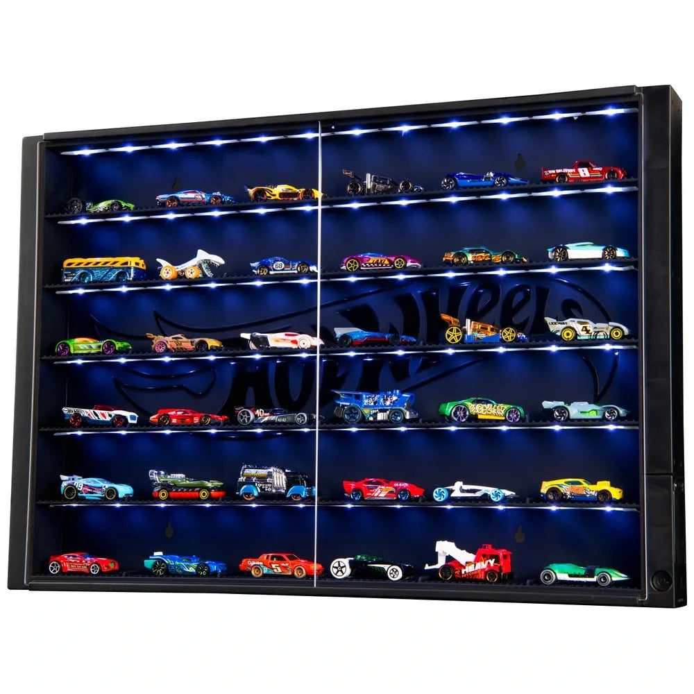 Hot Wheels 6-Level LED Display Case for 1:64 Die-Cast Cars