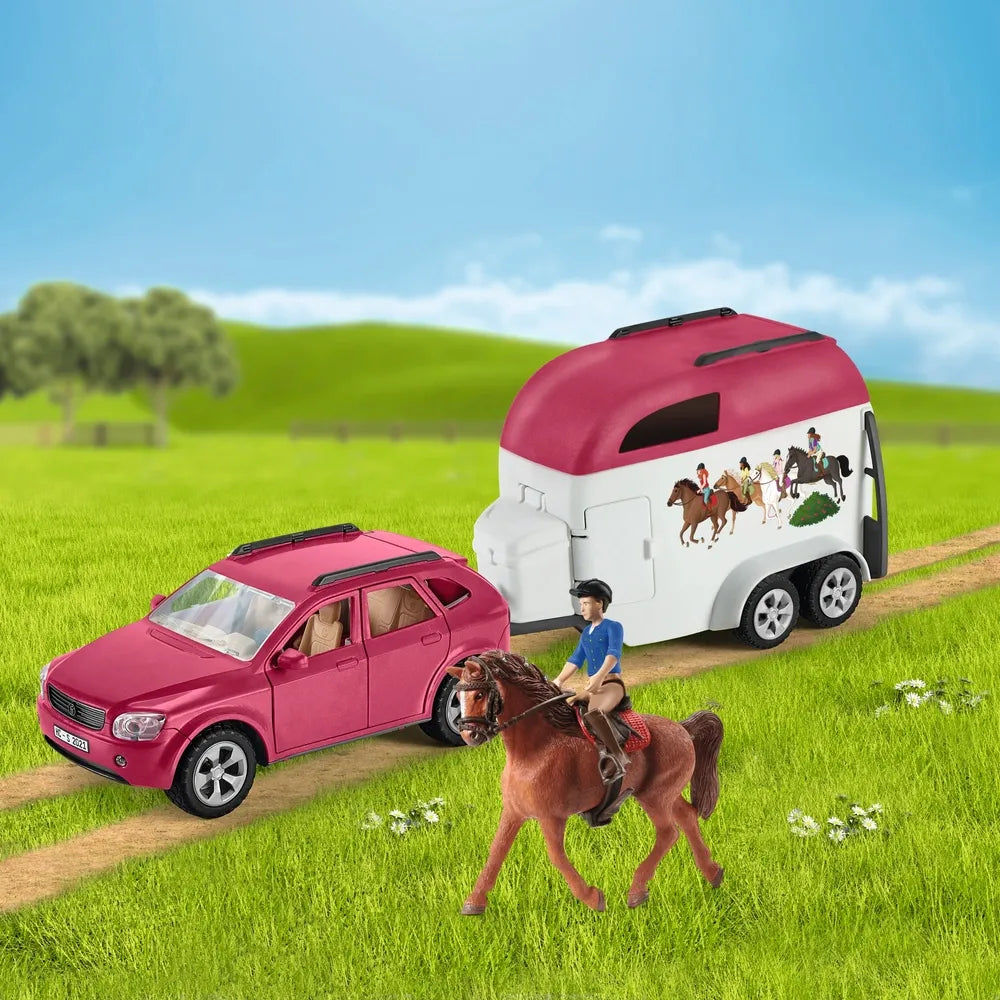 Schleich Horse Club Horse Adventures Playset with Car & Trailer (72223)