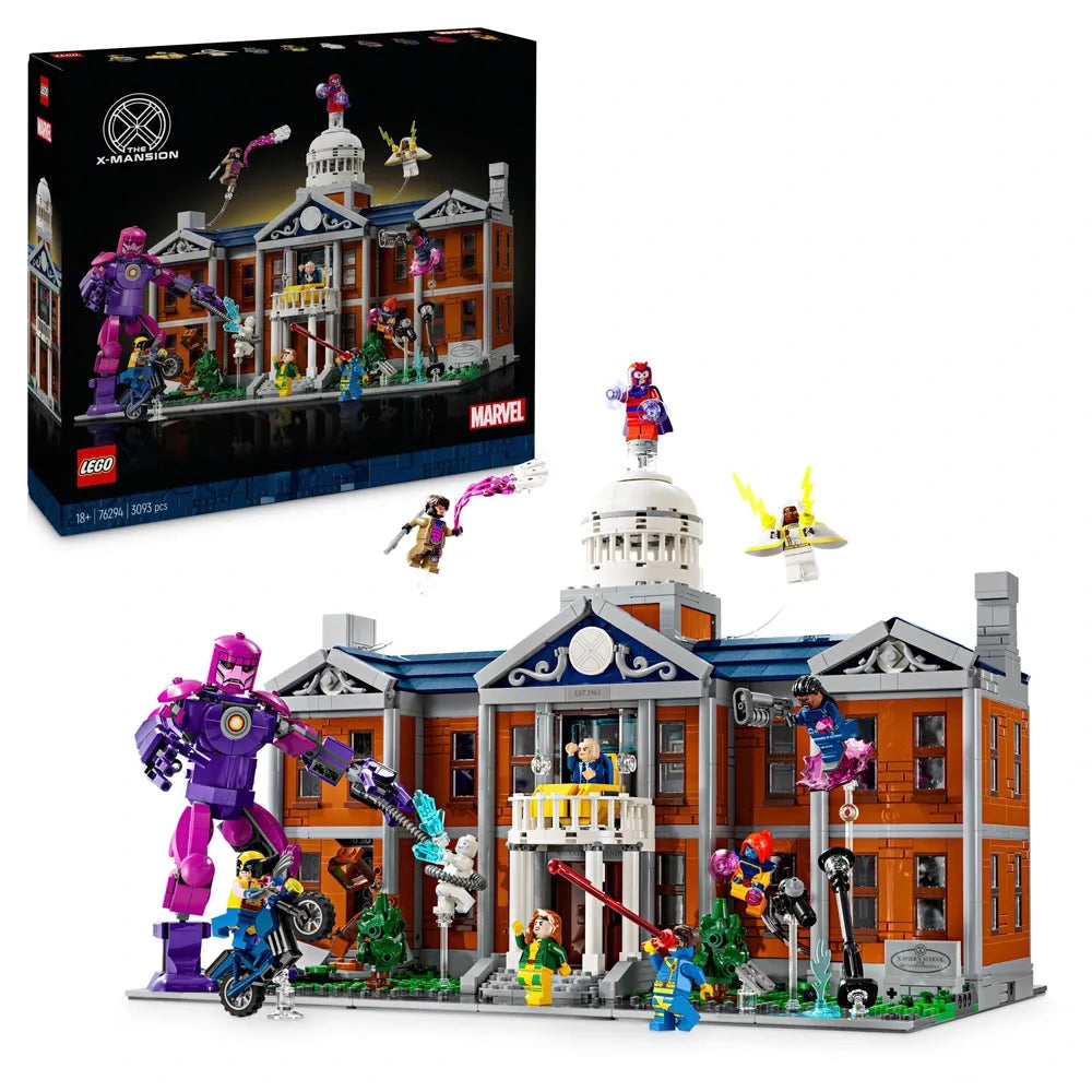 LEGO 76294 Marvel X-Men X-Mansion – Advanced Build Set for Adults