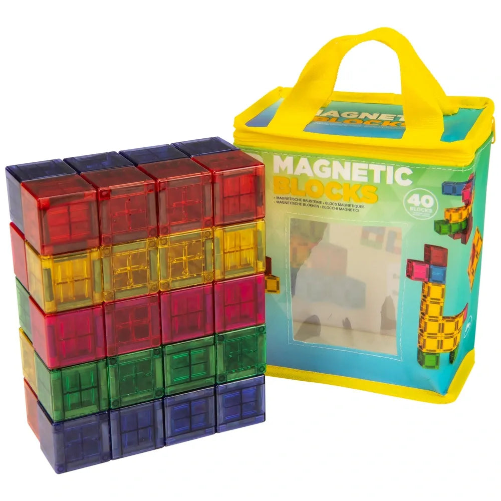 Magnetic Blocks 40-Piece Construction Building Set