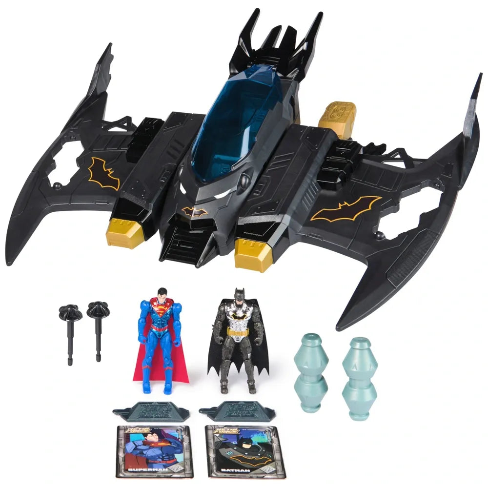 DC Metal Force Transforming Batwing Set Vehicle and Action Play Toy