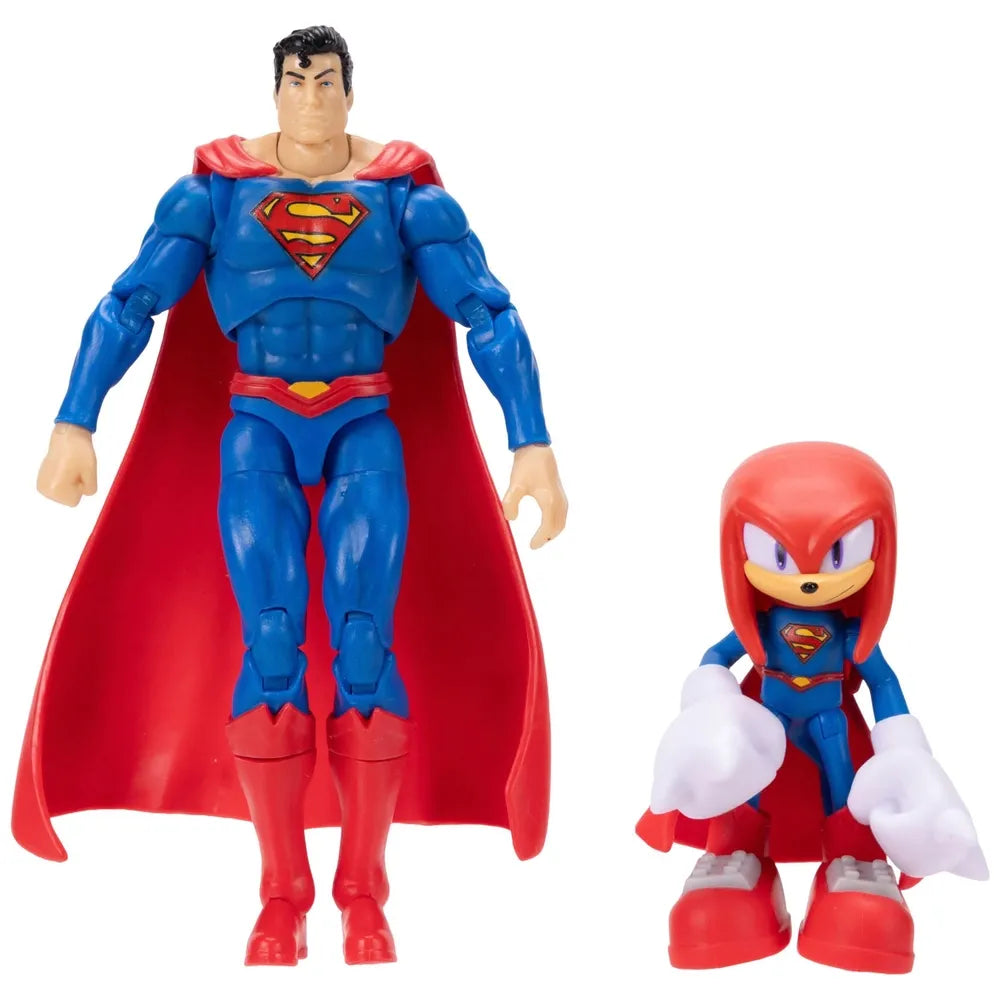 DC x Sonic the Hedgehog 2-Pack Action Figures: Knuckles & Superman Collectibles