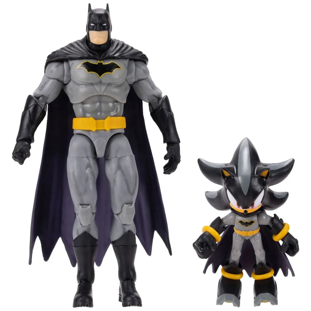 DC x Sonic 2-Pack Action Figures – Shadow and Batman Toy Set for Fans