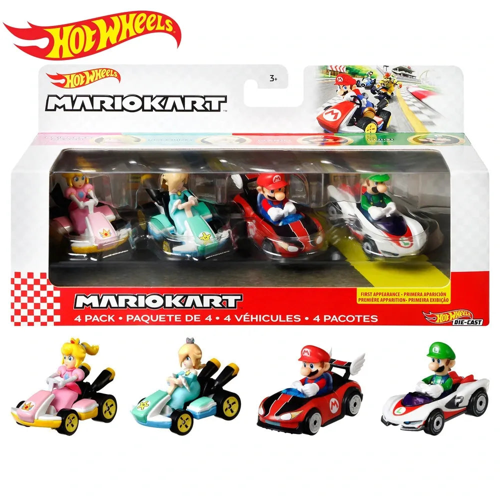 Hot Wheels Mario Kart Die-Cast Cars 4-Pack Assortment