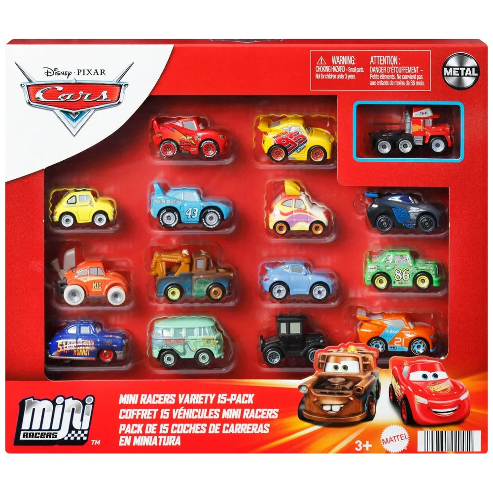 15-Pack Disney Cars Mini Racers – Die-Cast Vehicle Collection for Kids