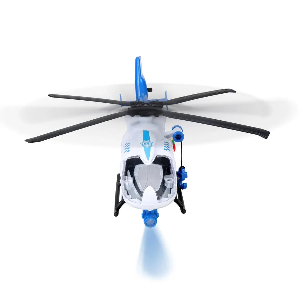 Super Wheelz RC Police Helicopter with Lights and Sounds