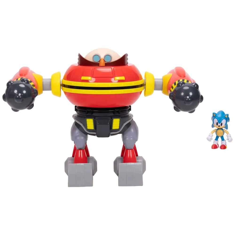 Sonic the Hedgehog Deluxe 23cm Playset with Hammer Egg Robot & Sonic Figure