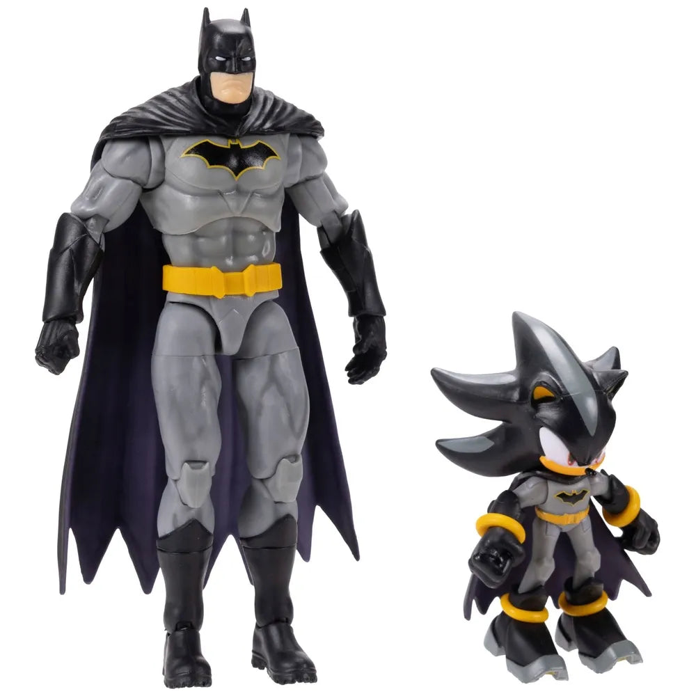 DC x Sonic 2-Pack Action Figures – Shadow and Batman Toy Set for Fans