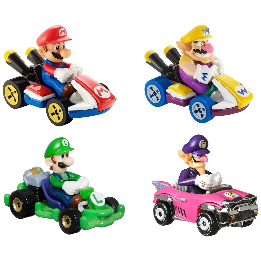 Hot Wheels Mario Kart Die-Cast Cars 4-Pack Assortment