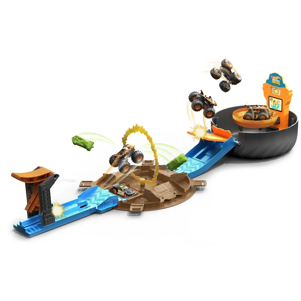 Hot Wheels Monster Trucks Stunt Tire Action Playset