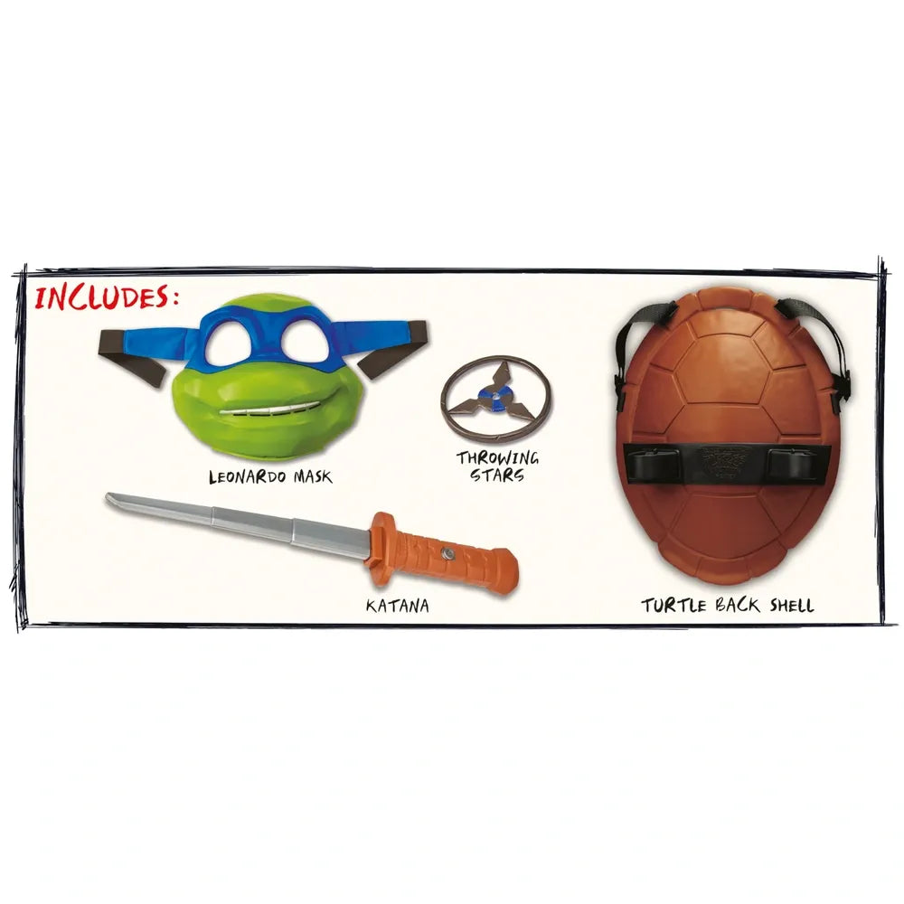 TMNT Mutant Mayhem Battle Pack: Leonardo Mask & Accessories Set