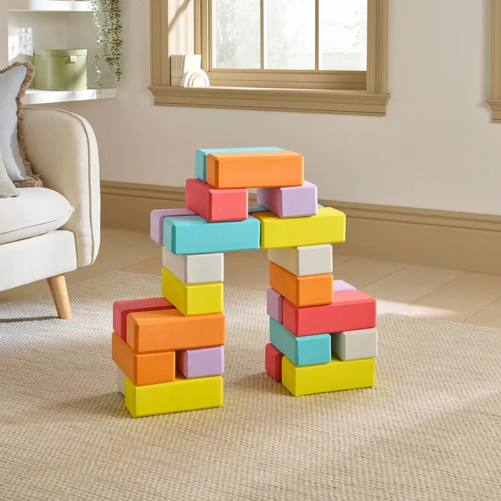 Play Factory 24-Pack Soft Foam Blocks Set