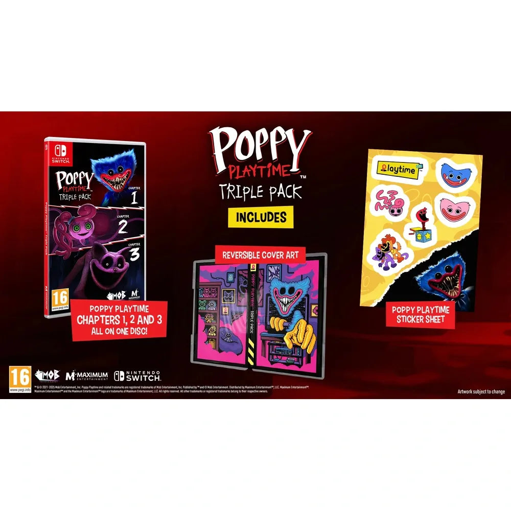 Poppy Playtime Triple Pack for Nintendo Switch – Three-Game Bundle