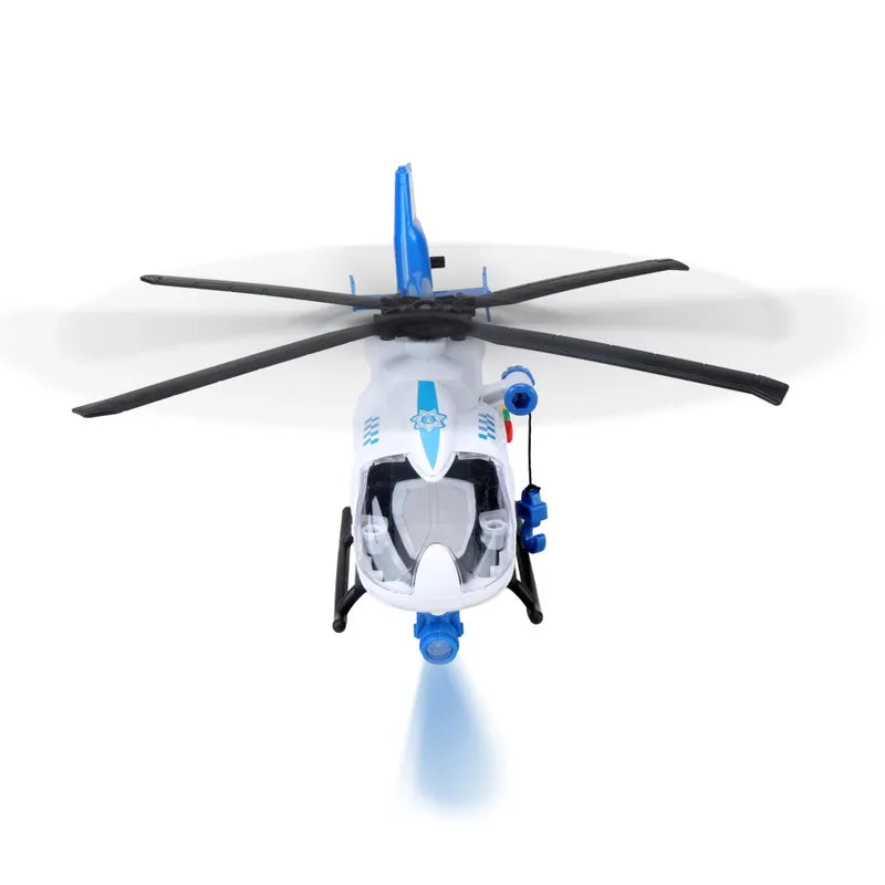 Super Wheelz RC Police Helicopter with Lights and Sounds