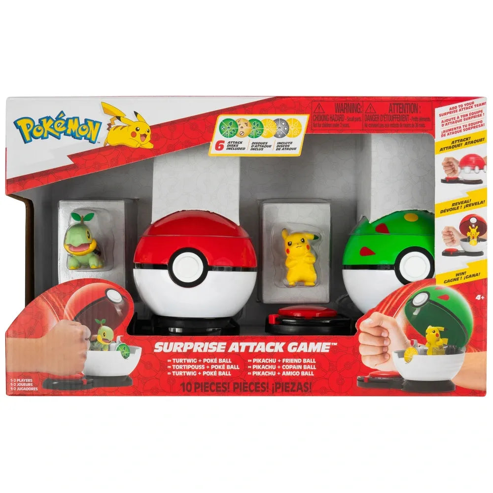 Pokémon Surprise Attack Game Pack: Turtwig with Poké Ball & Pikachu