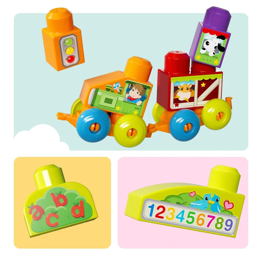 MEGA Bloks Build ’N Learn Table with Blue & Red Building Blocks