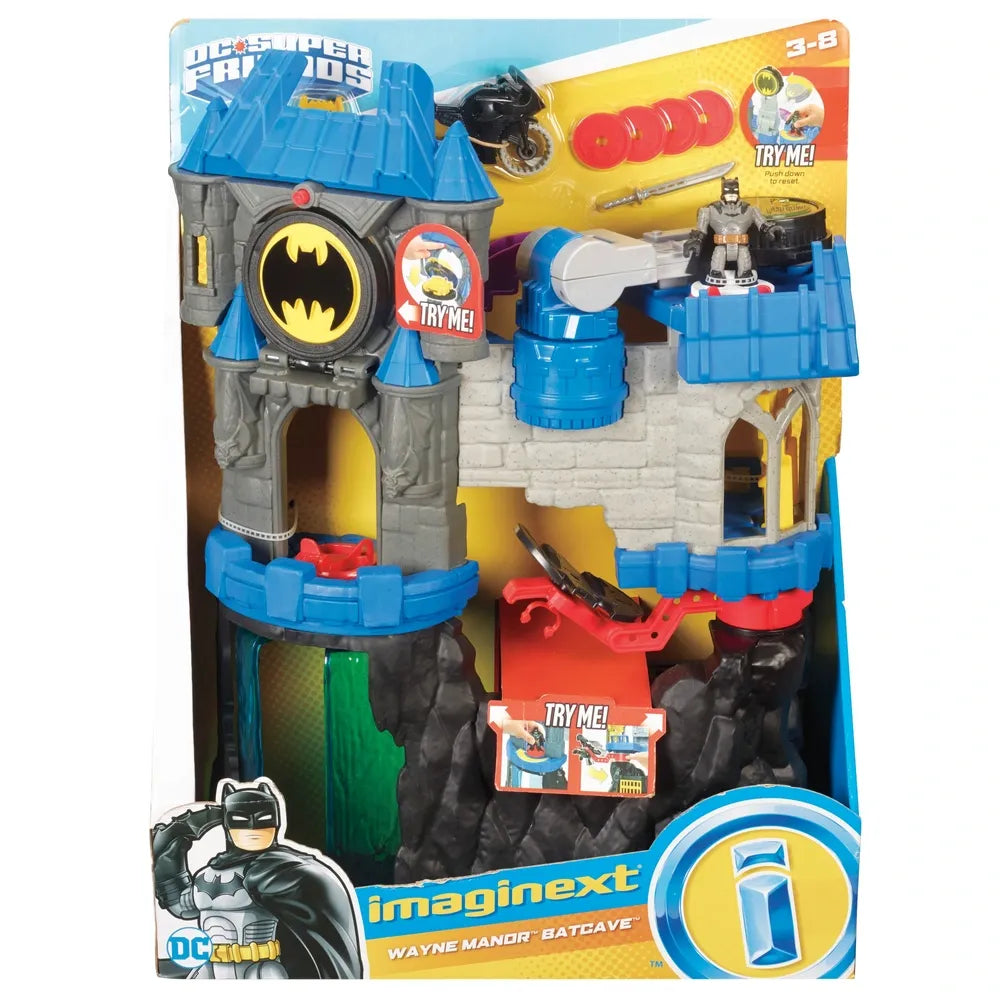 Fisher-Price Imaginext DC Super Friends Wayne Manor Batcave Playset