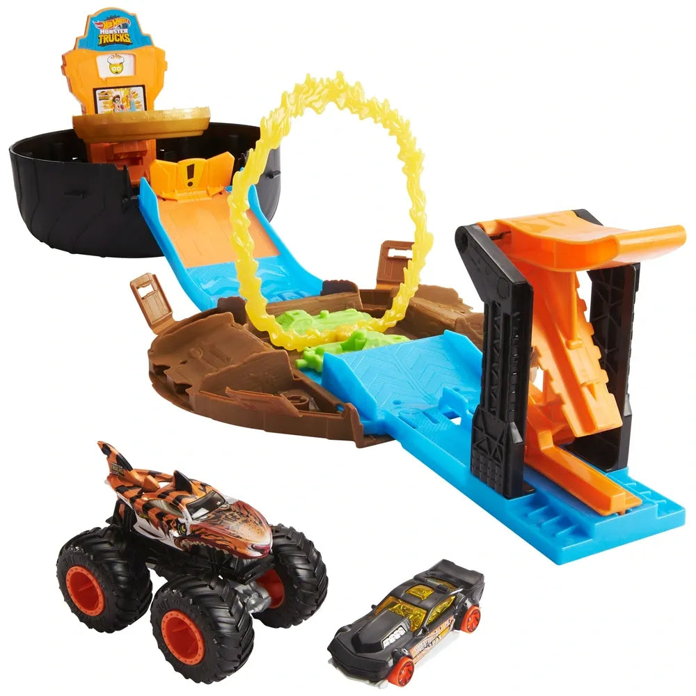 Hot Wheels Monster Trucks Stunt Tire Action Playset