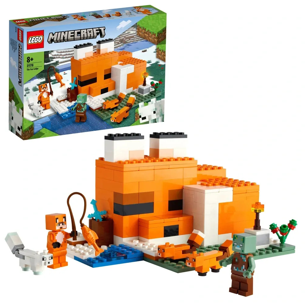 LEGO Minecraft Fox Lodge House 21178 Construction Set