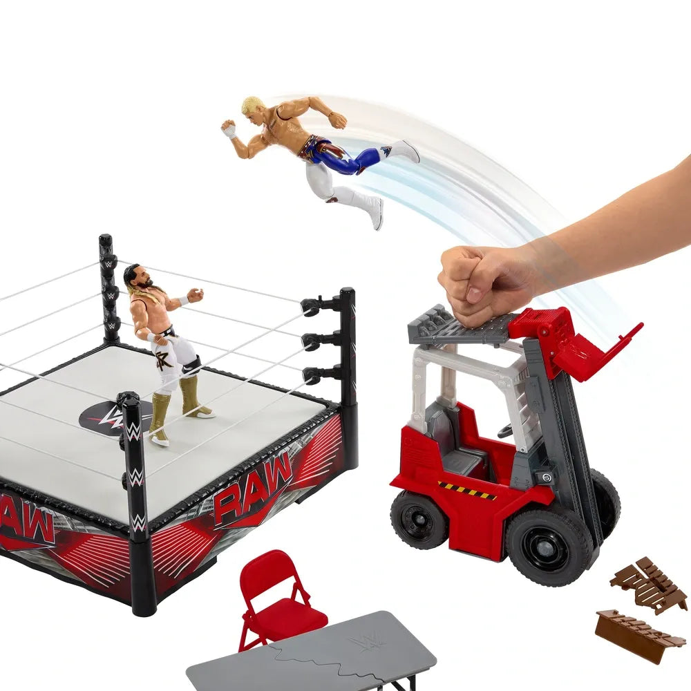 Cody Rhodes & Seth Rollins WWE Wrekkin' Raw Brawl Playset