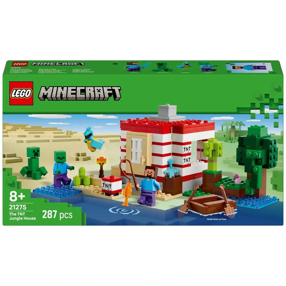 LEGO Minecraft TNT Jungle House 21275 Construction Set