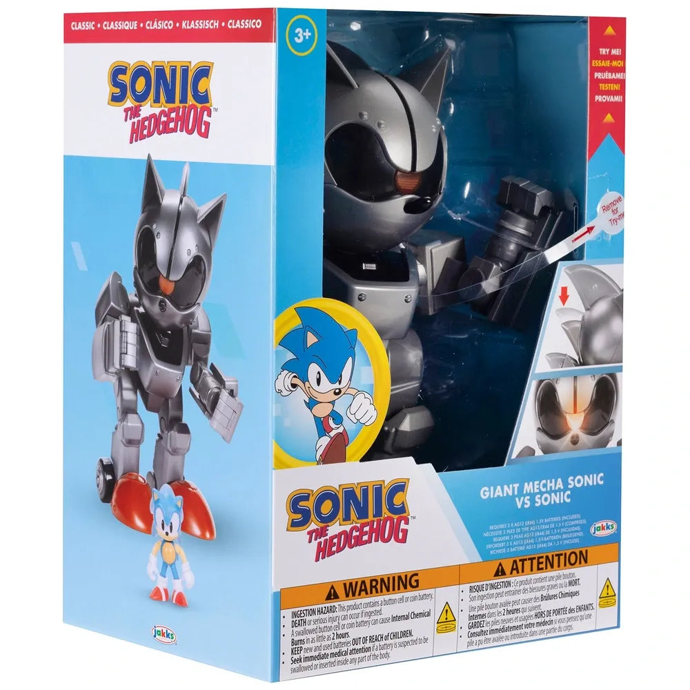 20cm Sonic the Hedgehog Figures – Mecha Sonic vs Sonic Action Feature Pack