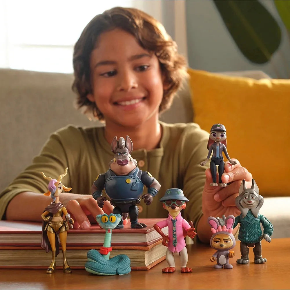 Disney Zootropolis 2-Figure Adventure Set – 7-Pack Toy Collection