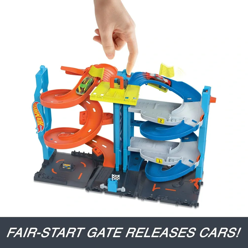 Hot Wheels City Transforming Race Tower Playset