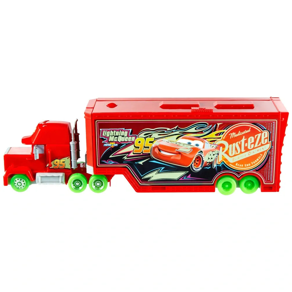 Disney Cars Glow Racers Transforming Mack Truck Playset with Light-Up Features