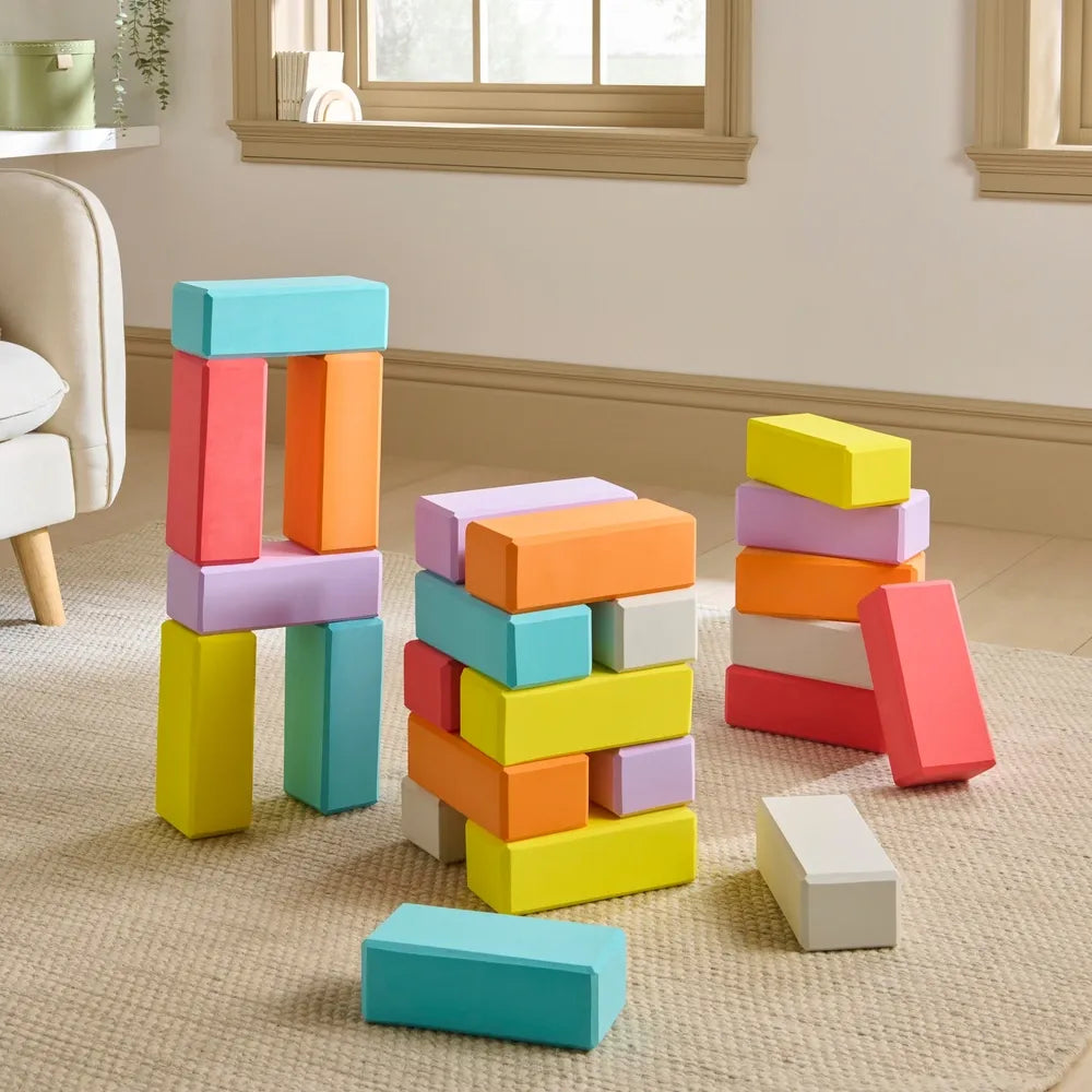 Play Factory 24-Pack Soft Foam Blocks Set