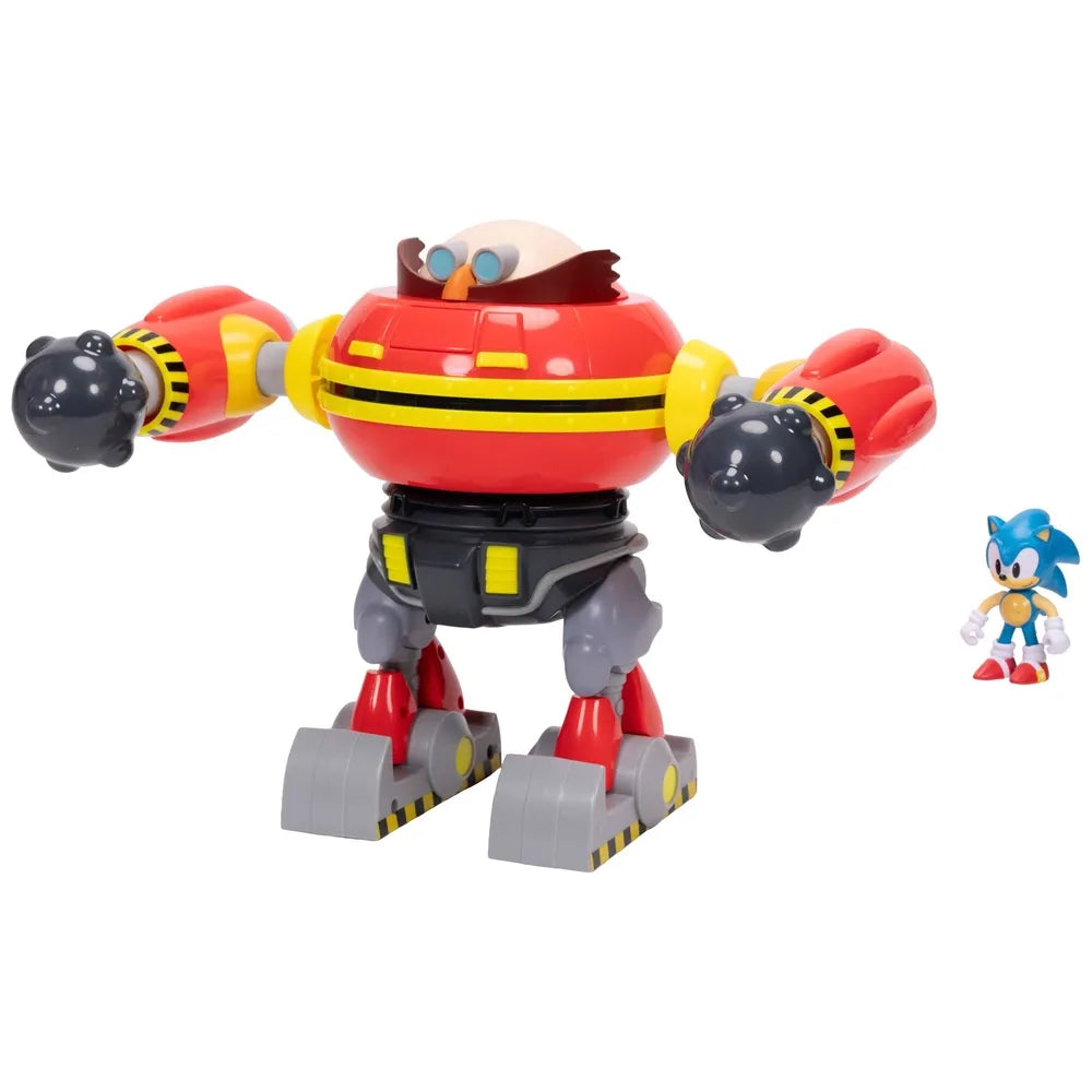 Sonic the Hedgehog Deluxe 23cm Playset with Hammer Egg Robot & Sonic Figure